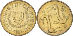 World Coins - Coin, Cyprus, 2 Cents, 1992, , Nickel-brass