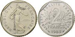 World Coins - Coin, France, Semeuse, 2 Francs, 1983, Paris, série FDC, , Nickel