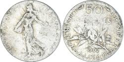 World Coins - Coin, France, Semeuse, 50 Centimes, 1902, Paris, , Silver, KM:854