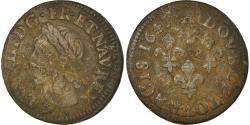 World Coins - Coin, France, Louis XIII, Double Tournois, 1643, Corbeil, , Copper