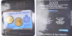World Coins - San Marino, Set, 2003, Rome, 20c + 50c,