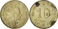 World Coins - Hong Kong, 10 Cents, 1987