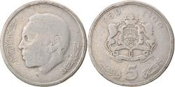 World Coins - Coin, Morocco, al-Hassan II, 5 Dirhams, 1980, Paris, , Copper-nickel