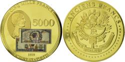 World Coins - France, Medal, Les Anciens Francs, billet de 5000 Francs Victoire, 2009
