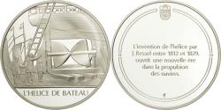 World Coins - France, Medal, L'helice de bateau, Sciences & Technologies, , Silver