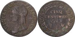 World Coins - Coin, France, Dupré, 5 Centimes, AN 7, Paris, , Copper, Gadoury:126