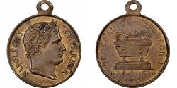 World Coins - France, Medal, Inauguration du Tombeau de Napoléon Ier, 1853, Brass, Trotin