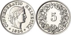 World Coins - Coin, Switzerland, 5 Rappen, 1934