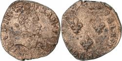 World Coins - France, Henri III, Double Tournois, 1586, Copper, , Gadoury:455