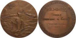 World Coins - France, Medal, F.A.M.M.A.C, Associations de Marins, 1962, Bronze, Albert David