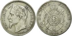 World Coins - Coin, France, Napoleon III, Napoléon III, 2 Francs, 1866, Paris,