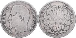 World Coins - France, Napoleon III, Franc, 1858, Paris, Silver, , Gadoury:460