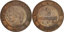 World Coins - Coin, France, Cérès, 2 Centimes, 1877, Paris, , Bronze, KM:827.1