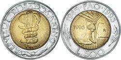World Coins - Coin, San Marino, 500 Lire, 1995, Rome, , Bi-Metallic, KM:330