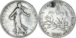 World Coins - Coin, France, Semeuse, 2 Francs, 1901, Paris, , Silver, KM:845.1