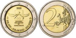 World Coins - Belgium, Albert II, 2 Euro, Universal Declaration of Human Rights, 2008