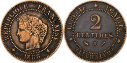 World Coins - France, 2 Centimes, Cérès, 1888, Paris, Bronze, , KM:827.1
