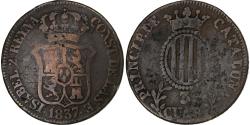 World Coins - Spain, CATALONIA, 3 Quartos, 1837, Barcelona, Copper, , KM:126