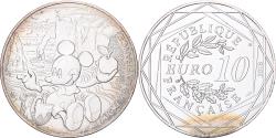 World Coins - France, 10 Euro, Mickey Falaise d'Étretat, 2018, Monnaie de Paris, Silver