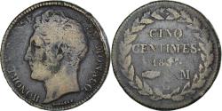 World Coins - Coin, Monaco, Honore V, 5 Centimes, 1837, Monaco, , Copper Gilt