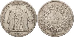 World Coins - Coin, France, Hercule, 5 Francs, 1848, Bordeaux, , Silver, KM:756.4
