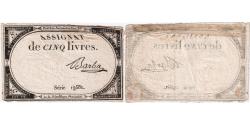 World Coins - France, 5 Livres, 10 brumaire de l'an 2 - (31 octobre 1793), 13581, EF(40-45)
