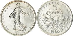 World Coins - Coin, France, Semeuse, 5 Francs, 1960, , Silver, KM:926, Gadoury:770