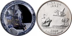 Us Coins - United States, Quarter, Florida, 50th Anniversary First Landing, 2004, U.S.