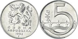 World Coins - Coin, Czech Republic, 5 Korun, 1996