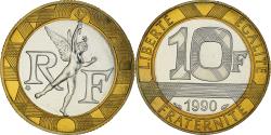 World Coins - Coin, France, Génie, 10 Francs, 1990, Paris, FDC, , Bi-Metallic