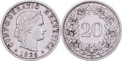 World Coins - Switzerland, 20 Rappen, 1926, Bern, Nickel, , KM:29