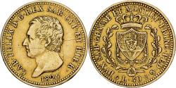 World Coins - Italian States, SARDINIA, Carlo Felice, 40 Lire, 1825, Genoa, Gold,