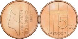 World Coins - Netherlands, Beatrix, 5 Cents, 2000, Utrecht, Bronze, , KM:202
