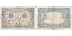 World Coins - France, 20 Francs, Bleu, 1912-02-07, P.1149, VF(30-35)