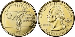 Us Coins - United States, Quarter, Quarter Dollar, 2007, U.S. Mint, PENNSYLVANIA