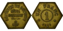 World Coins - Coin, France, Aciéries de Longwy, Hôtel Economat, Longwy, 1 Franc, 1883