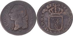 World Coins - Coin, France, Louis XVI, Sol, 1785, Strasbourg, , Copper, KM:578.4