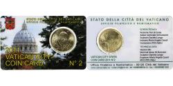 World Coins - Vatican, 50 Euro Cent, Pape Benoit XVI, Coin card.FDC, 2011, Rome, Nordic gold