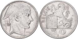 World Coins - Belgium, Régence Prince Charles, 50 Francs, 50 Frank, 1950, Brussels, Silver