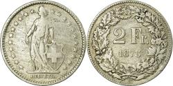 World Coins - Coin, Switzerland, 2 Francs, 1875, Bern, , Silver, KM:21