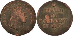 World Coins - Coin, France, Leopold I, Liard, 1706, Nancy, , Copper, Boudeau:1594