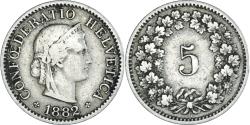 World Coins - Coin, Switzerland, 5 Rappen, 1882