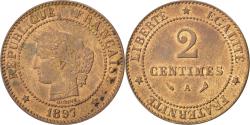 World Coins - Coin, France, Cérès, 2 Centimes, 1897, Paris, , Bronze, KM:827.1