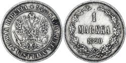 World Coins - Coin, Finland, Alexander III, Markka, 1890, Helsinki, , Silver, KM:3.2