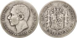 World Coins - Coin, Spain, Alfonso XII, Peseta, 1885, Madrid, , Silver, KM:686