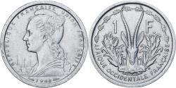 World Coins - French West Africa, 1 Franc, 1948, Aluminum, , KM:4