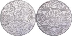 World Coins - Morocco, Yusuf, 10 Dirhams, AH 1331/1913, Paris, Silver,