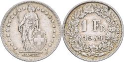 World Coins - Switzerland, Franc, 1959, Bern, Silver, , KM:24