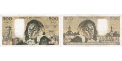World Coins - France, 500 Francs, Pascal, 1980-04-03, J.115, EF(40-45)