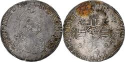 World Coins - France, Louis XIV, 1/2 Écu aux 8 L, 1704, Tours, 2nd type, reformed, Silver